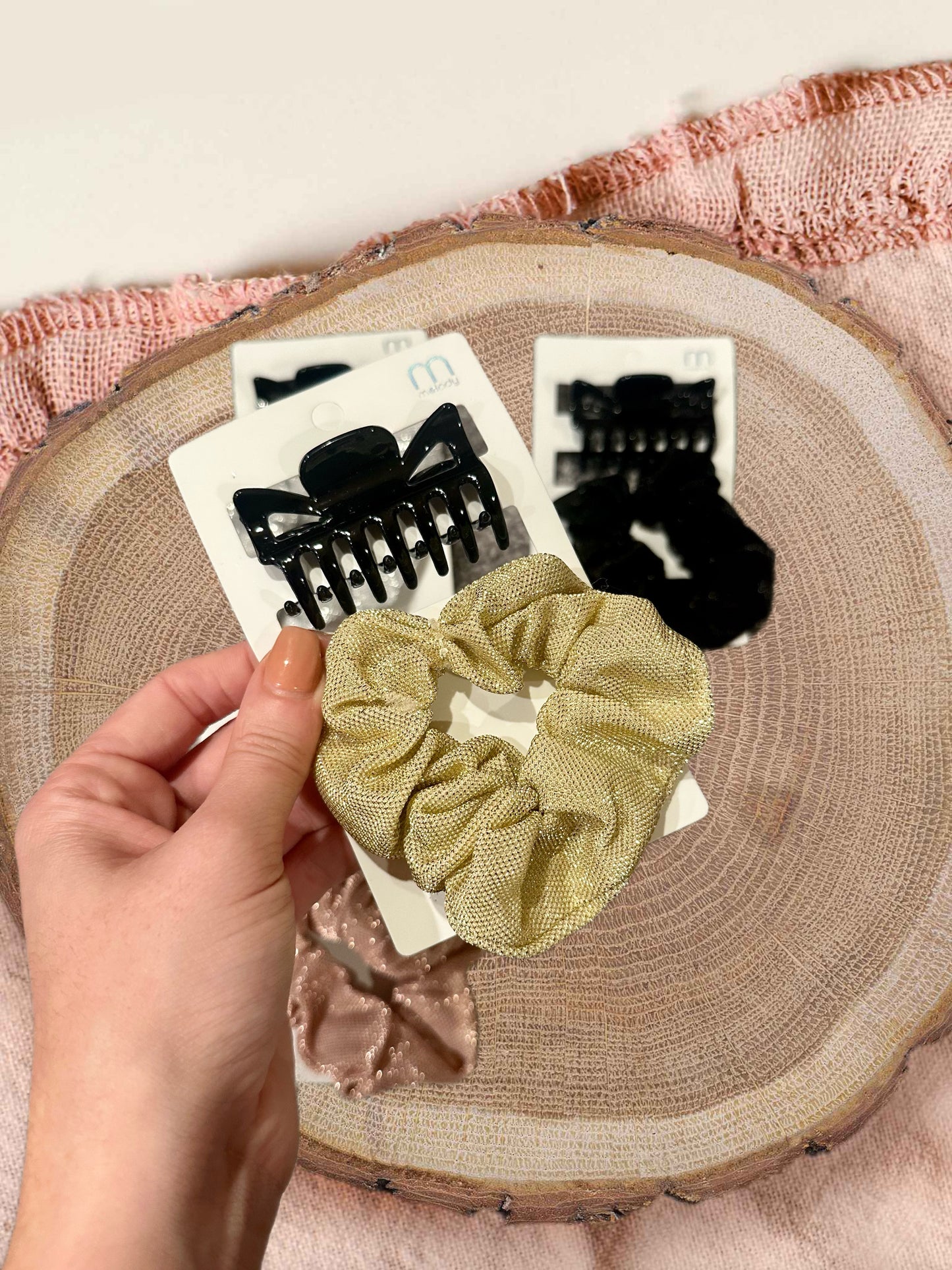 Hair Clip and Scrunchie Set