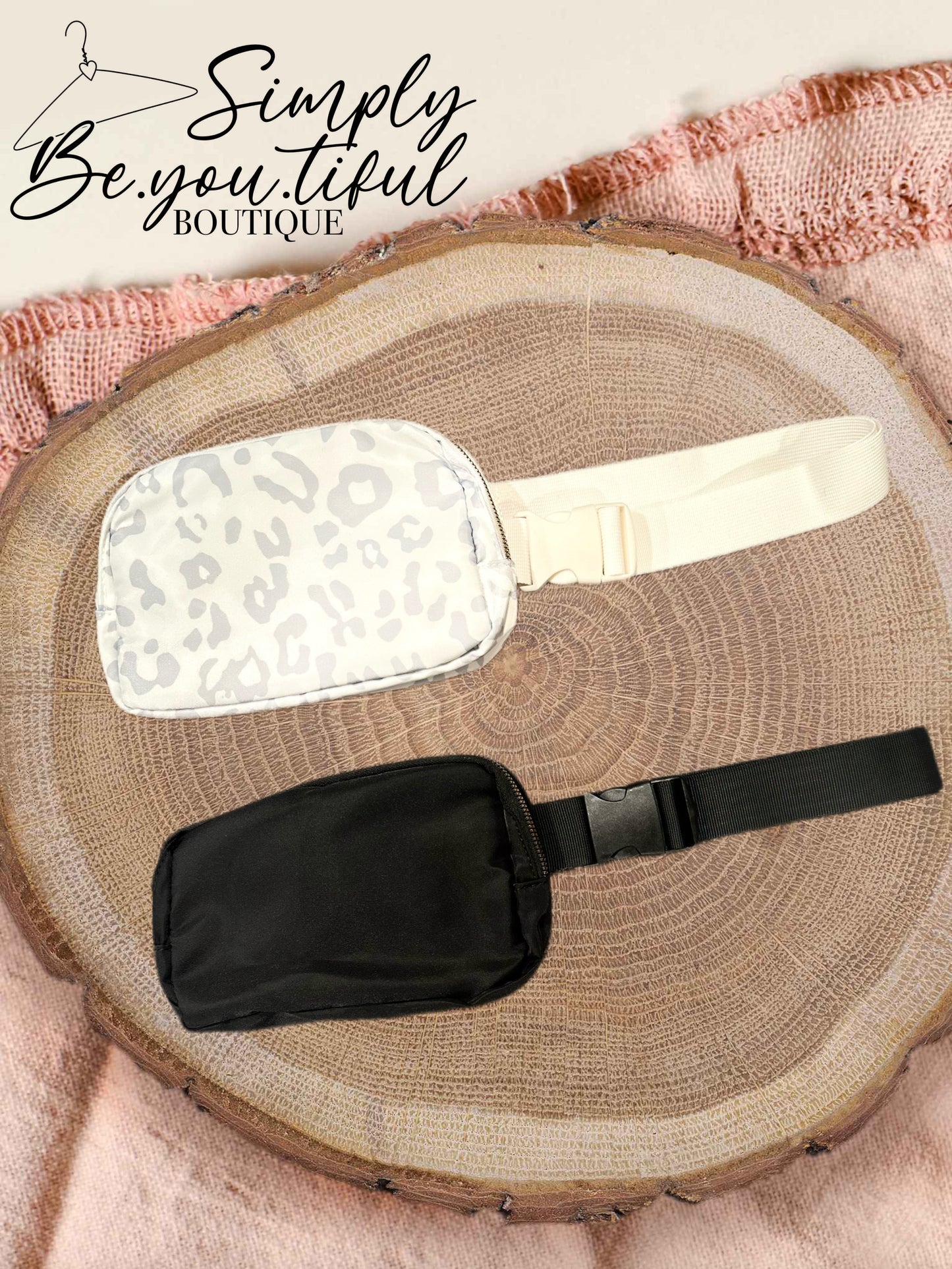 White Leopard Crossbody Bag