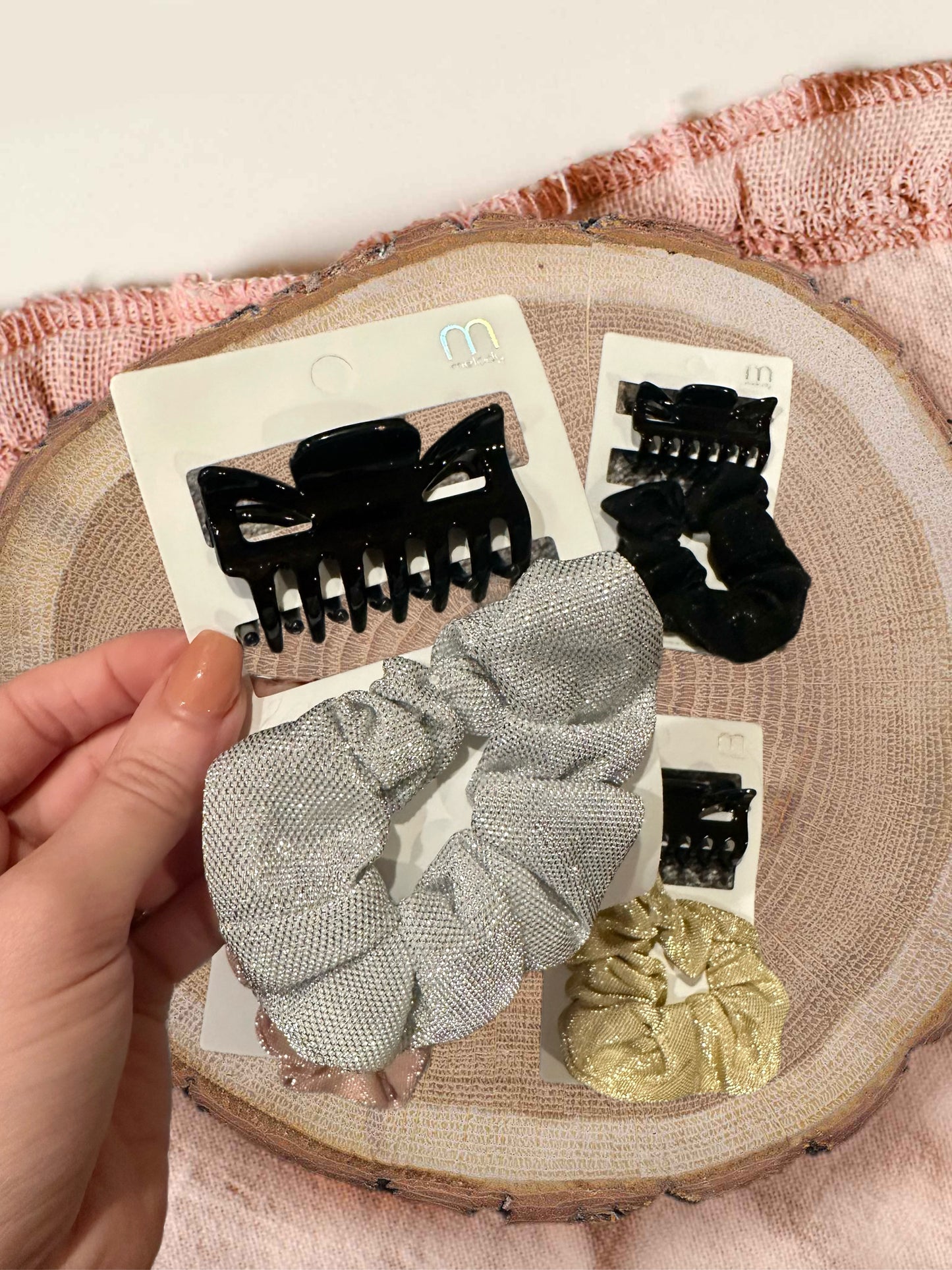 Hair Clip and Scrunchie Set