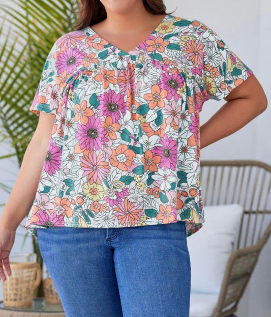 Floral Flowy Top